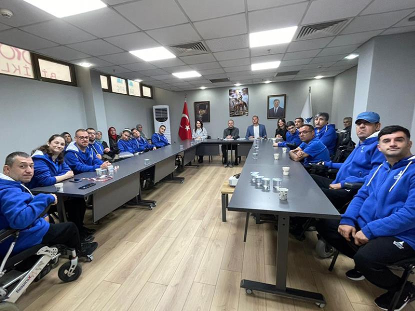 BOCCİA SPORCULARINDAN ZİYARET 